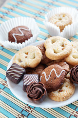 Biscuits And Candies On A Plate