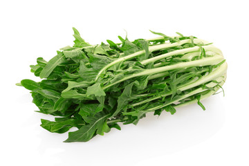 Chicory salad on white with clipping path