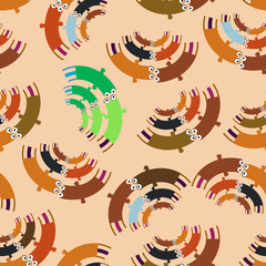 Abstract retro seamless pattern