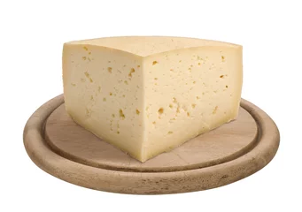 Stickers pour porte Produits laitiers quarter of a form of Asiago cheese