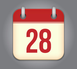 Vector calendar app icon