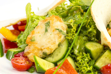 Куриное филе со свежими овощами по- мексикански