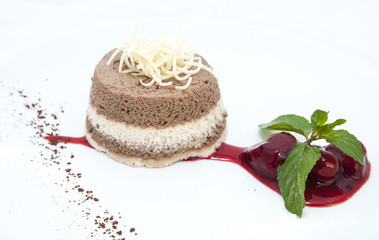 Шоколадно- ванильный десерт