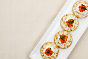 Caviar appetizers