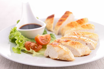 grilled meat and soy sauce