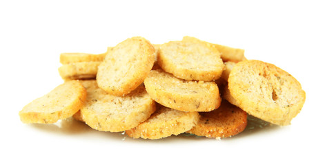 Crackers isolated on white