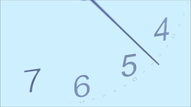 uhr - zeit - sekunden - abends - morgens - blau