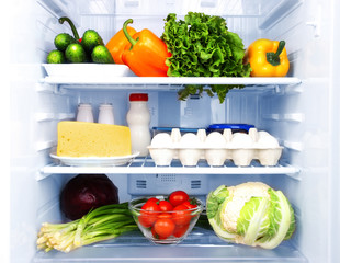 Refrigerator full of food © Africa Studio