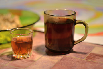 Tea and brandy
