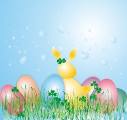 Easter Bunny on the Farm