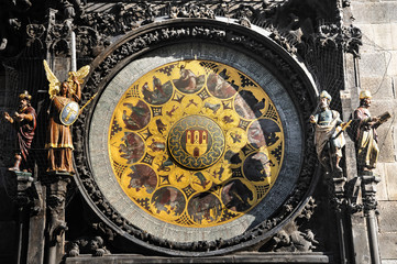 Fototapeta na wymiar detail Prague Astronomical Clock
