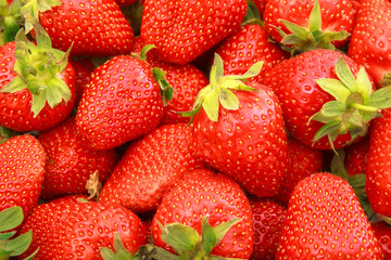 Fresh Strawberries Full Frame Background