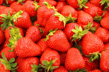 Fresh Strawberries Full Frame Background