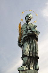 St. John of Nepomuk, Charles bridge, Prague, Czech republic