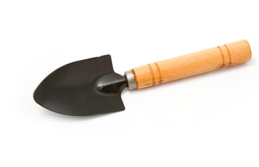 Gardening tools,trowel on white background