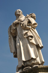 Saint Philip statue on Charles' Bridge in Prague