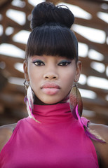 Beautiful exotic African American young woman © BCFC