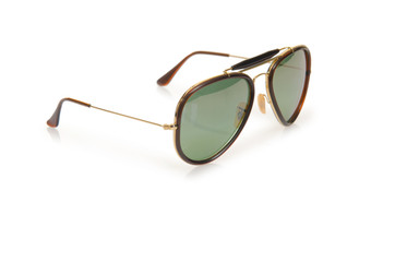 Elegant sunglasses isolated on the white