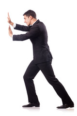 Young Businessman in conceptual photo