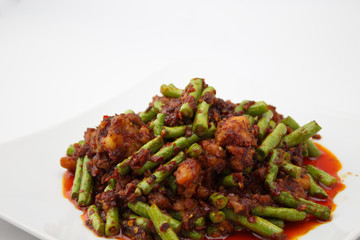 Crispy Pork with  curry paste