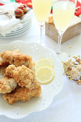 Fried chicken and cocktail for Christmas party image