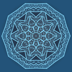 Oriental mandala motif
