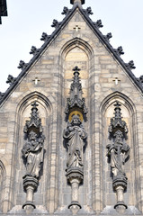 Fototapeta na wymiar detail Church of St Peter and St Paul in Vysehrad in Prague