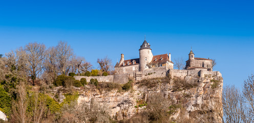 Château médiéval et féodal du Périgord noir près de Sarlat, en Dordogne, en...