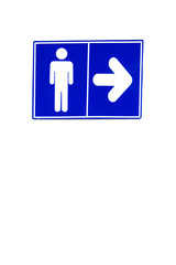 sign  toliet for man