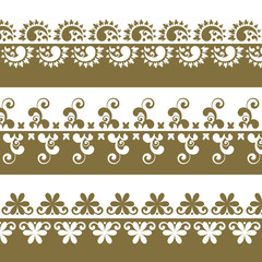 Fototapeta premium Vector Border Set