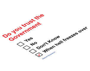 Trust Government Market research questionnaire