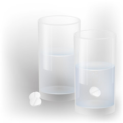 прозрачные стаканы