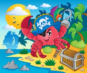 Wall murals Pirates Pirate crab theme image 2