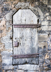 old wooden door
