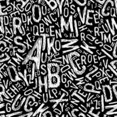 Alphabet seamless pattern. Vector, EPS10