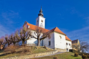 Fototapeta na wymiar Vara¾dinske toplice - kościół na wzgórzu