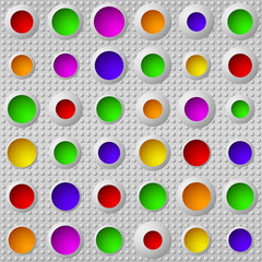 Colorful paper bubbles vector background