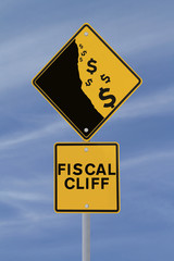 Fiscal Cliff Road Sign