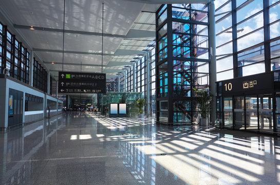 modern airport interior