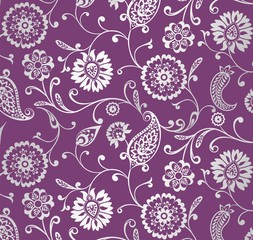 paisley floral pattern, textile , Rajasthan, royal India