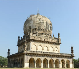 Fototapeta na wymiar Hyderabad, India landmark - the Qutb Shahi Tomb