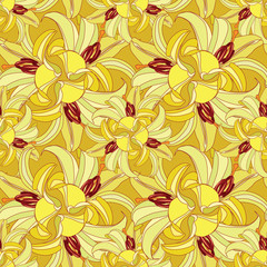 Abstract FloralTexture. Seamless pattern. Ornament Background