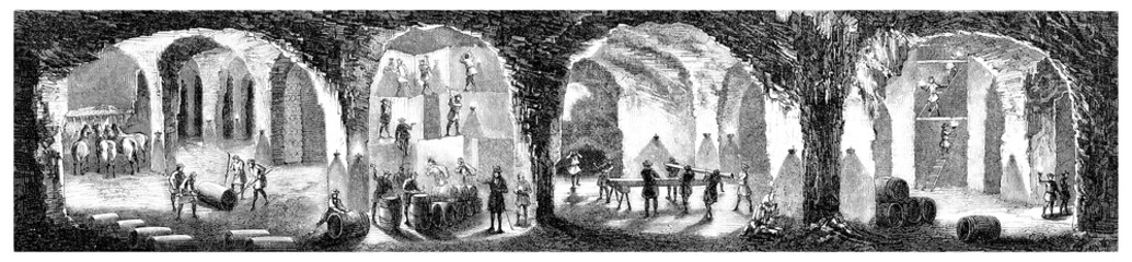 Wieliczka (Poland) : Salt Mines - 19th century