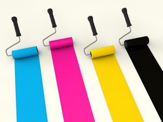 Farbwalzen Cmyk