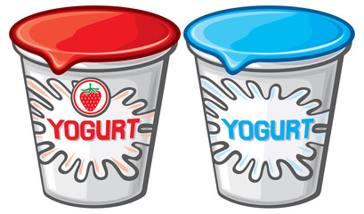plastic container for yogurt
