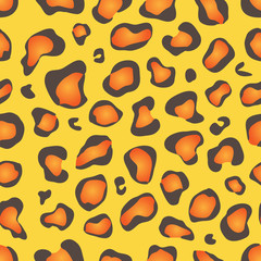Seamless Leopard Or Cheetah Fur Background
