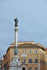 Fototapeta na wymiar Rzym, Schody Hiszpańskie