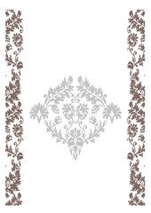 background floral vintage vector