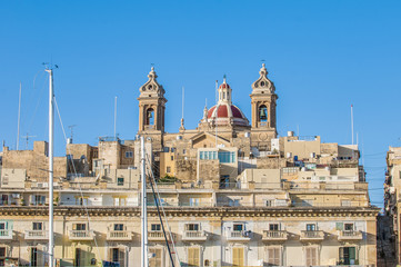 Obraz premium Basilica of Senglea in Malta.