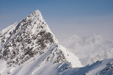 Fototapeta na wymiar Peak in the Alps